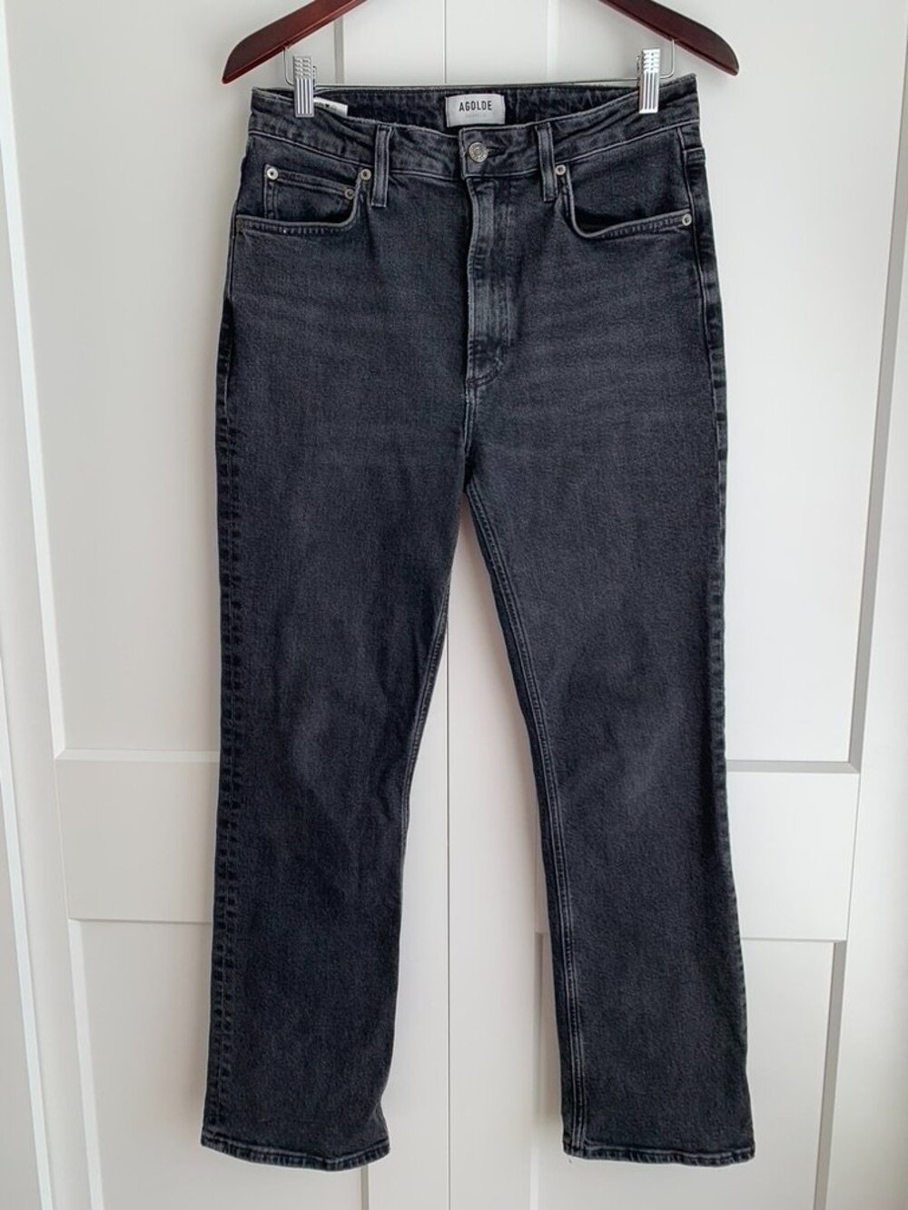 Agolde Vintage High Rise Bootcut Jeans Women's Size 30 in washed Black
